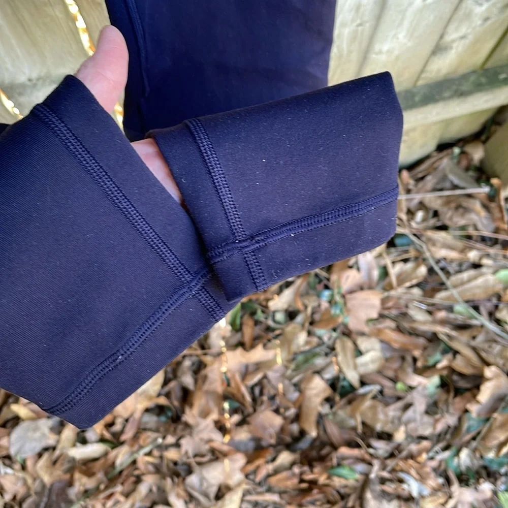 Lululemon Wunder Under mid rise full length W5BJMS Luon Navy Blue 8